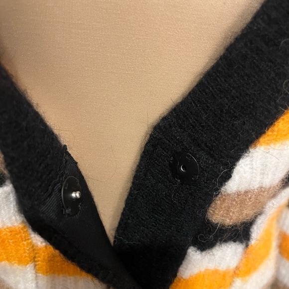 Ganni Soft Wool StripedKnit - Tiger's Eye, Alpaca & Merino Wool Blend, size M - Picture 7 of 13